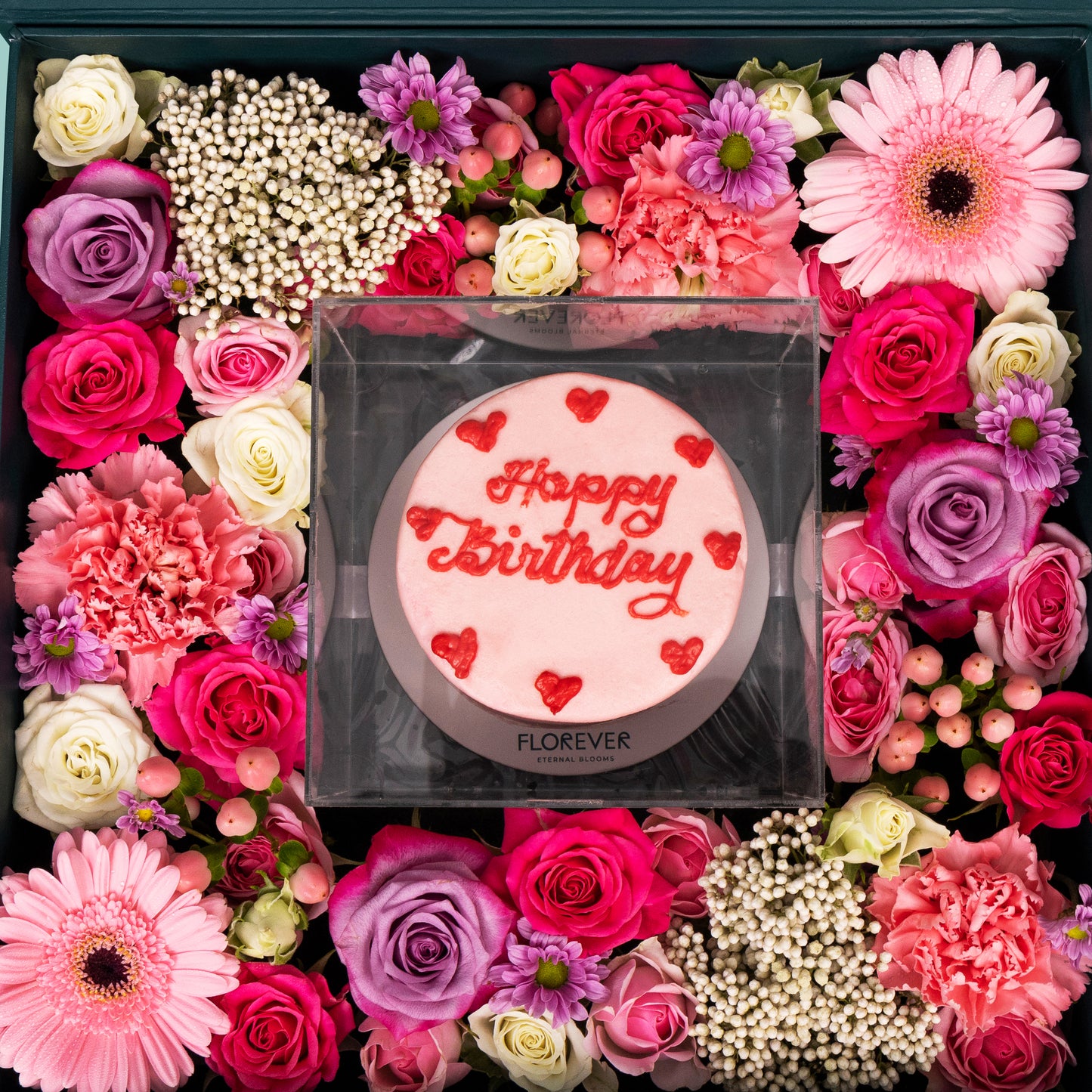 Purple Pink Cake Box