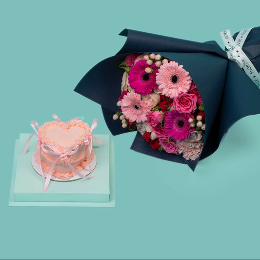 Heart Ribbon Bouquet