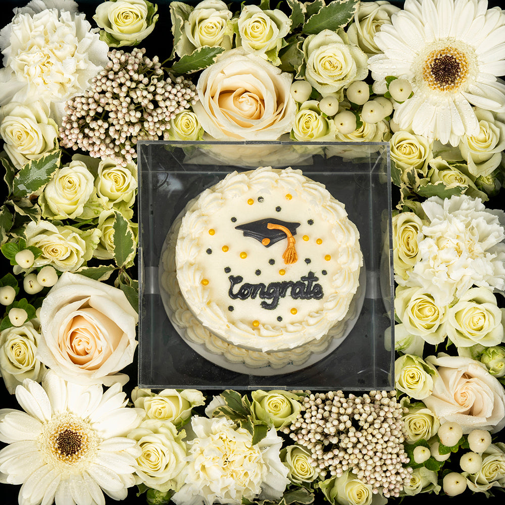White Graduation Box