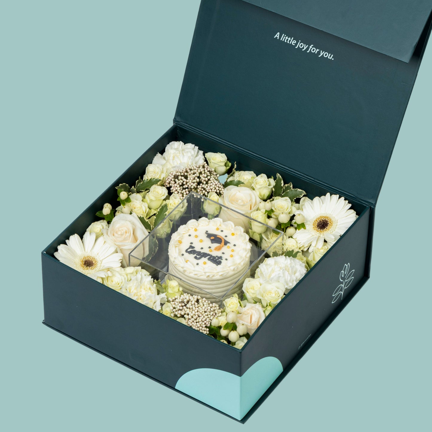 White Graduation Box