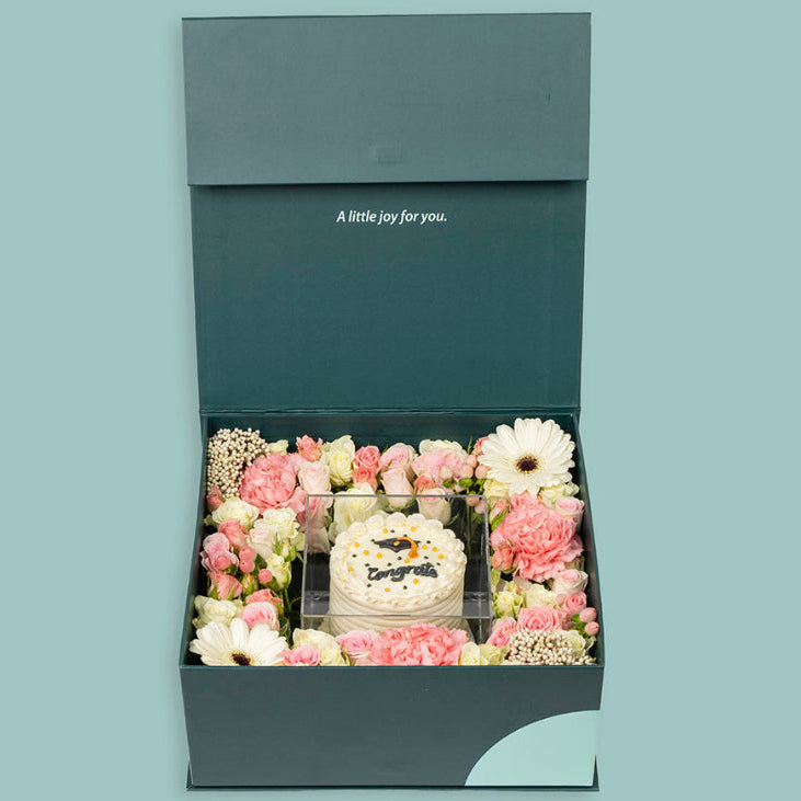 Pink White Grad Box II