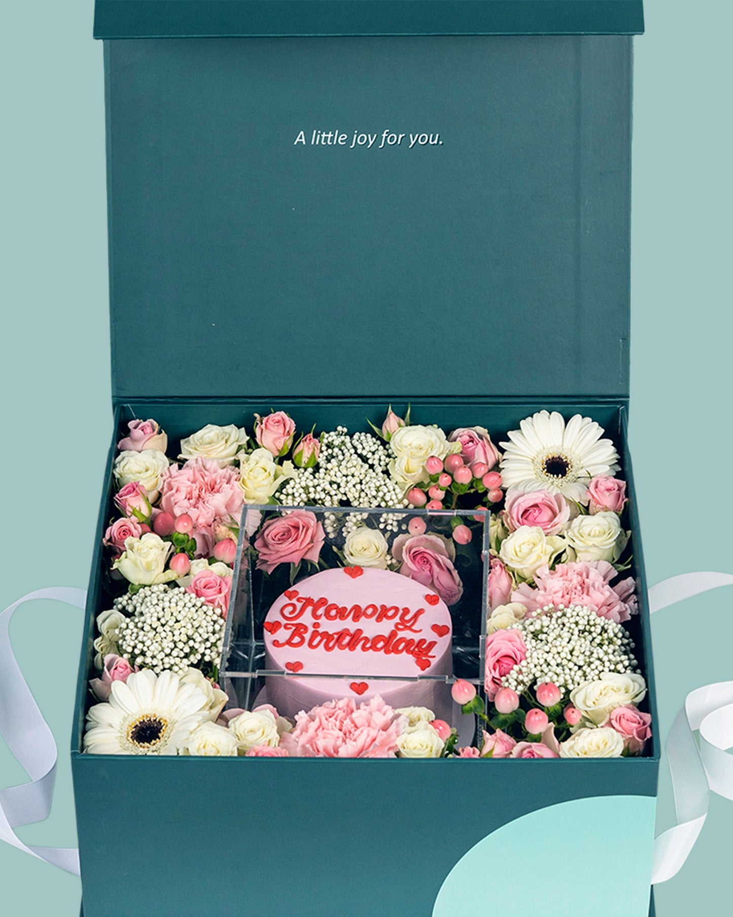 Pink-White Cake Box