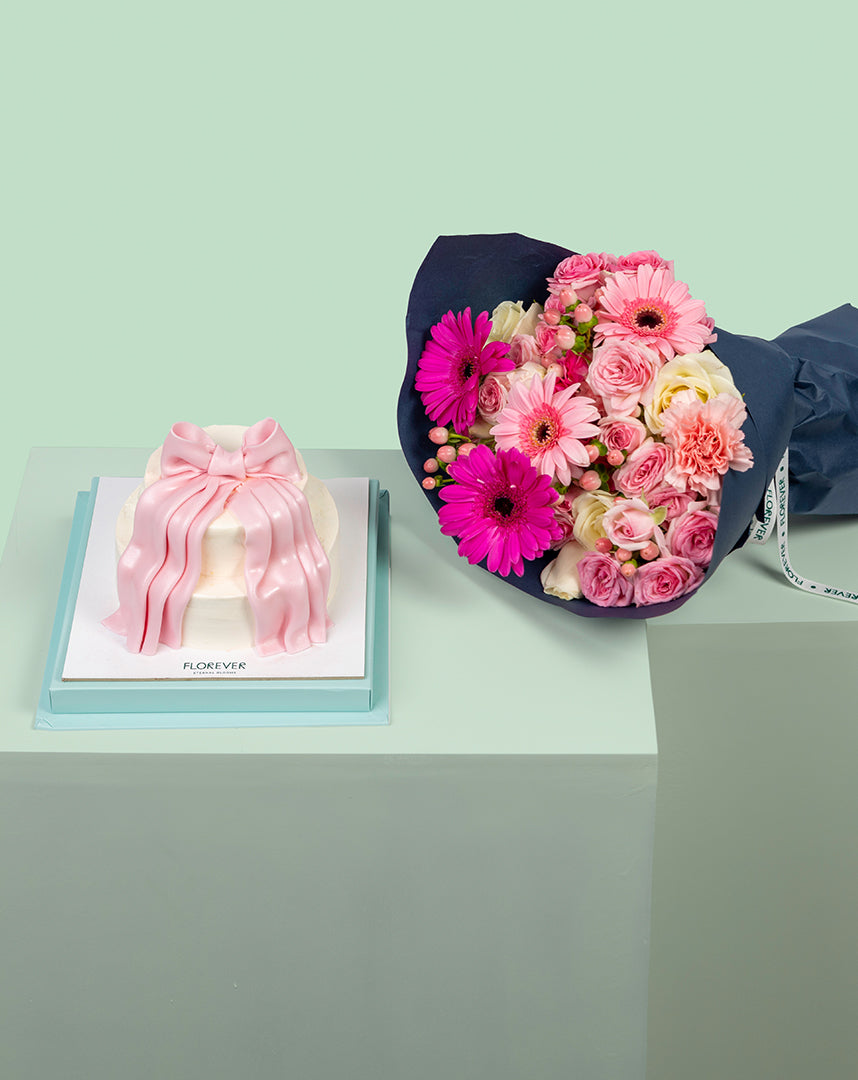 Double Bow Bouquet