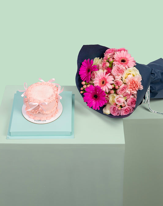 Ribbon Cake bouquet