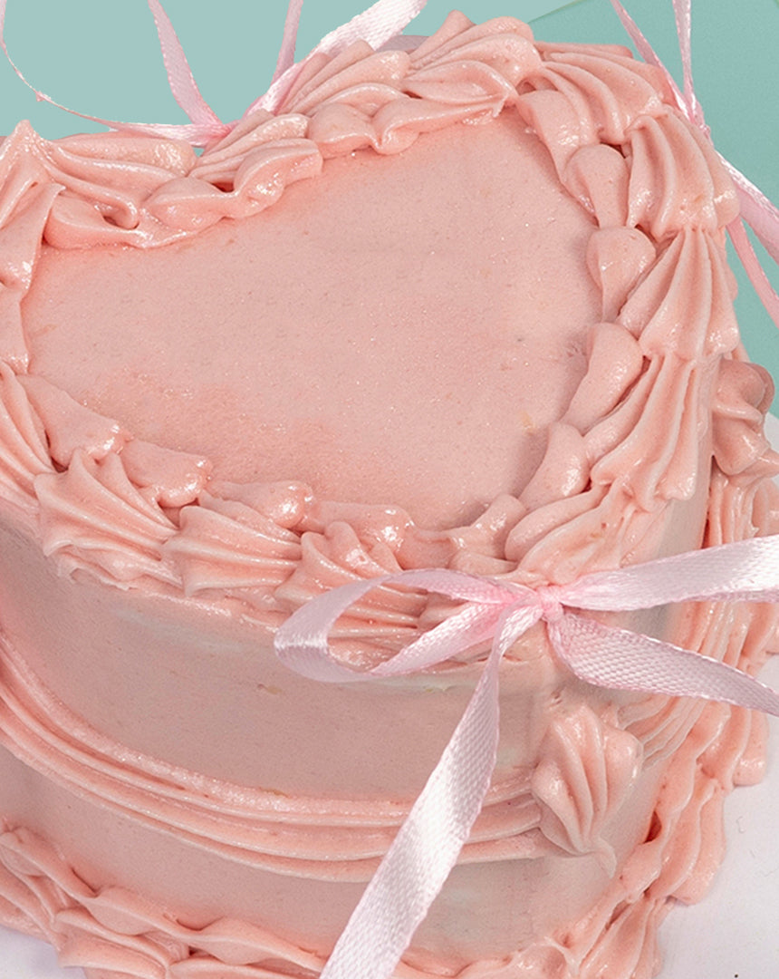 Heart Ribbon Cake