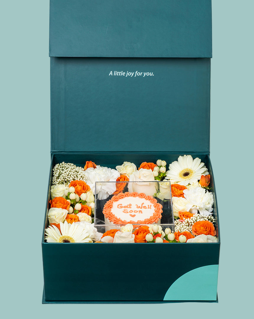 Orange Cake Box