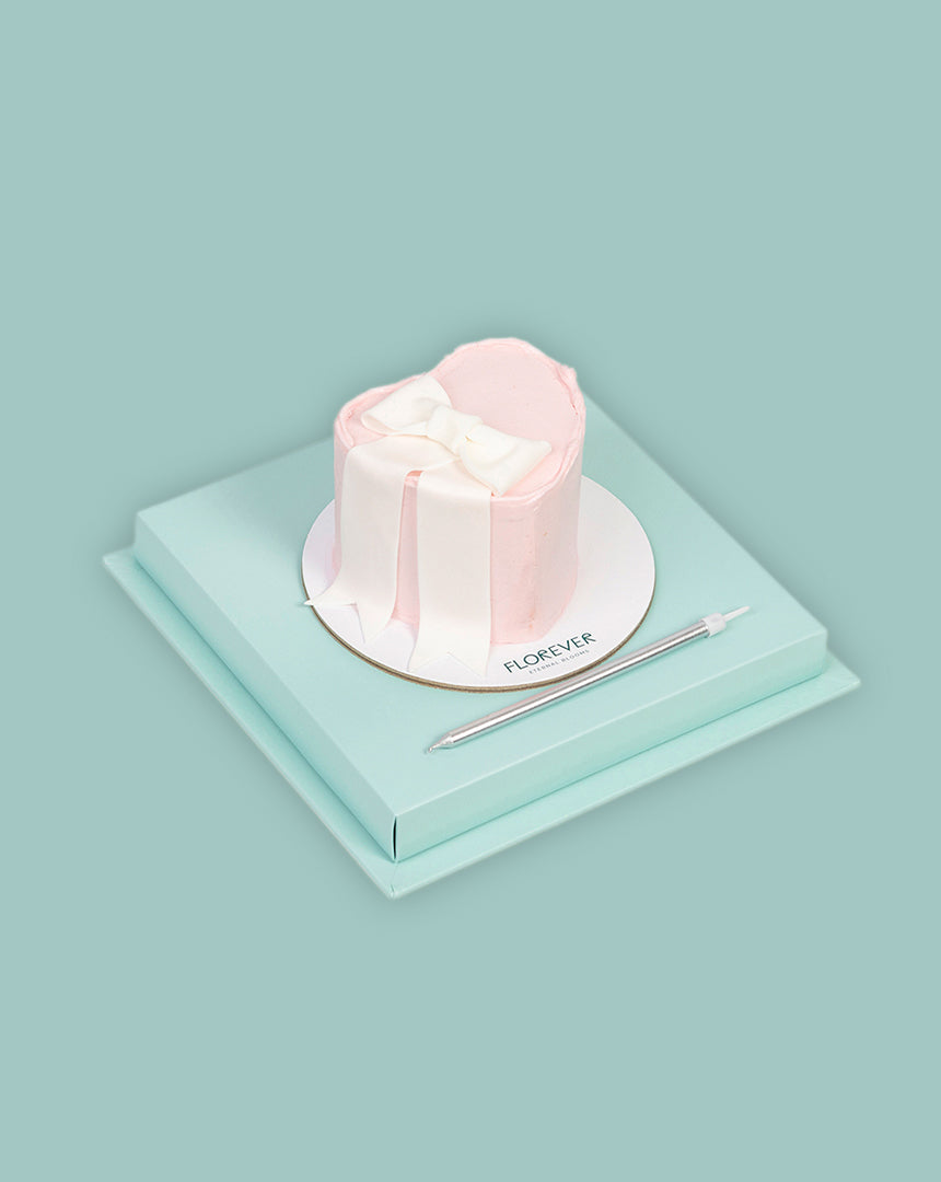 Pink Bow Cake